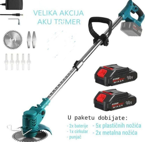 AKU TRIMER MAKITA ZA TRAVU – 2x Baterije + PUNJAČ!
