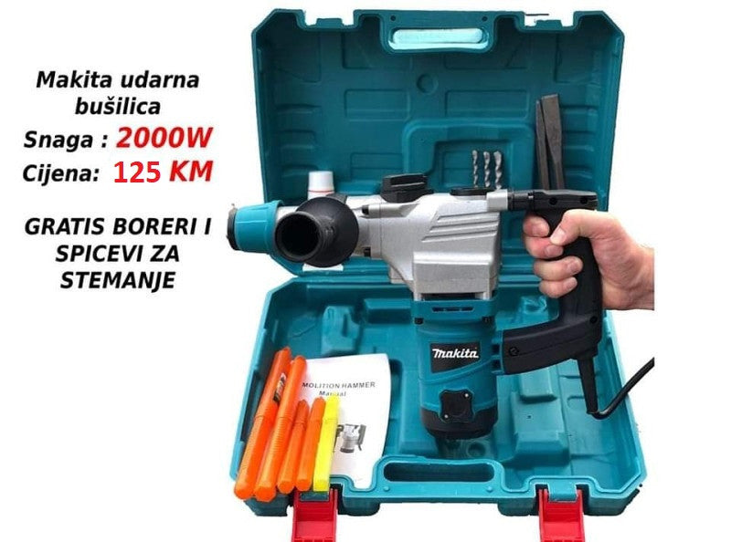 Udarna bušilica štemalica STRAUS AUSTRIA 2000W