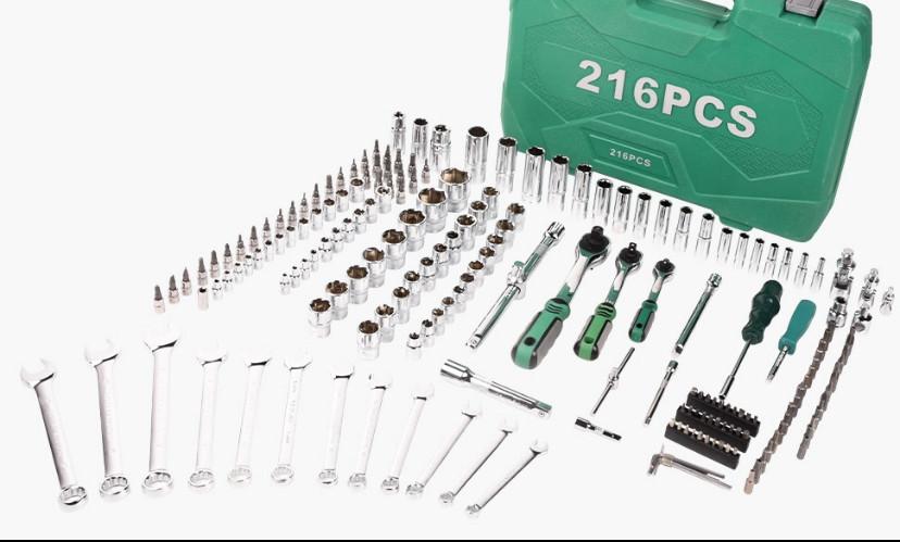 SET 216 GEDORA I KLJUČEVA TOREX MEHANIČARSKI ALAT FULL