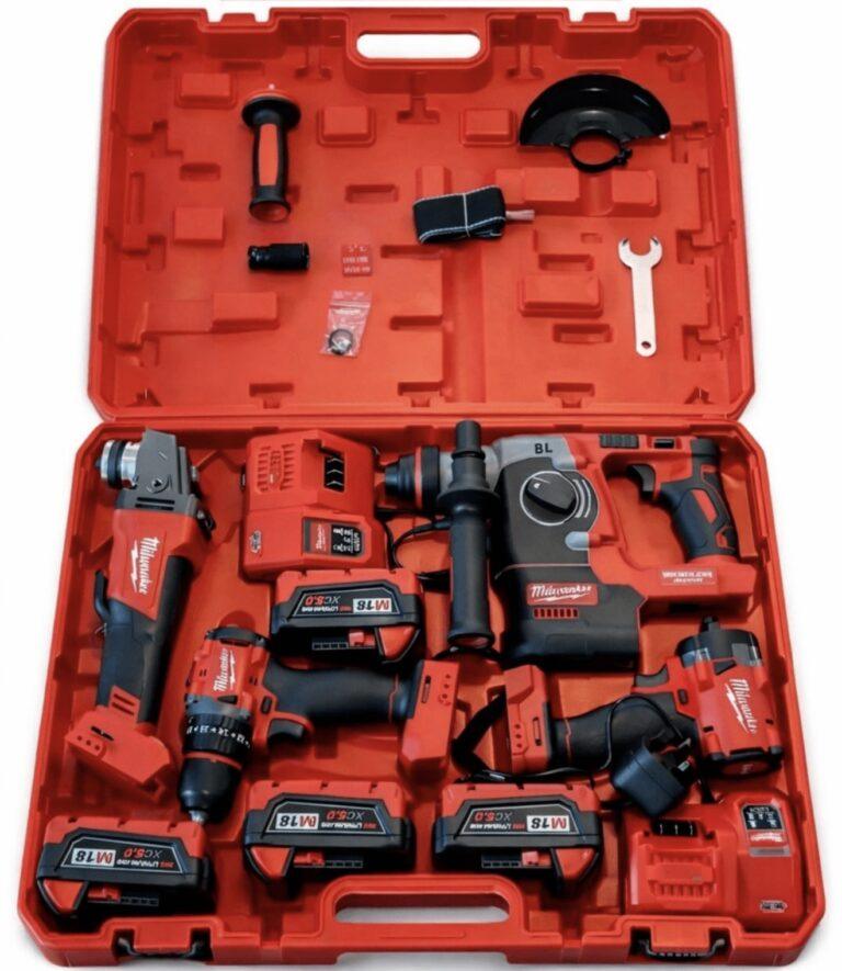 Aku set Milwaukee 4u1 4 baterije M18 5.0Ah