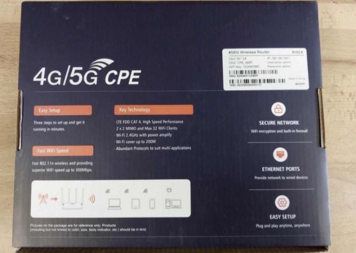 Bežični 4G/5G ruter sa 4 antene